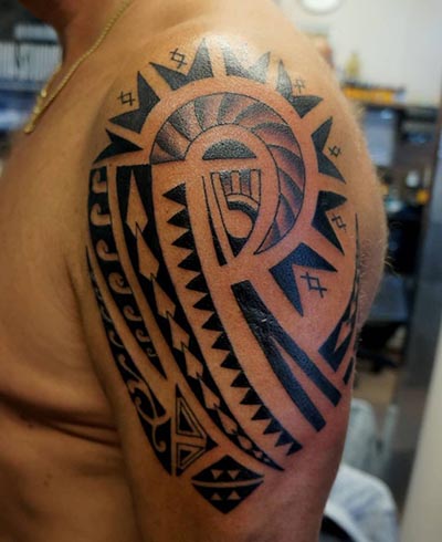 Polynesian Maori tattoo