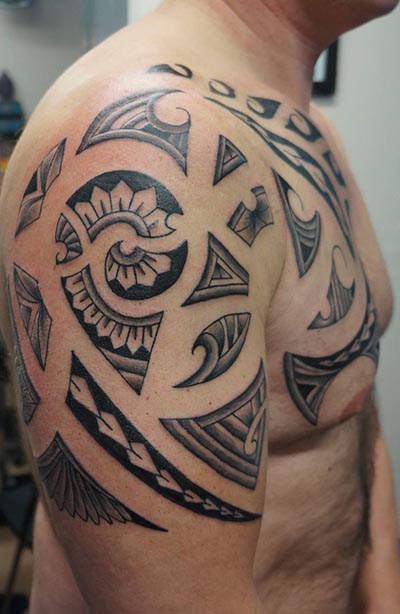 Polynesian Maori tattoo