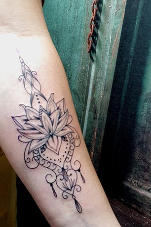 Mandala lotusflower tattool