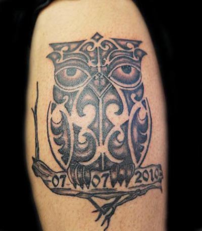 Owl uil tattoo