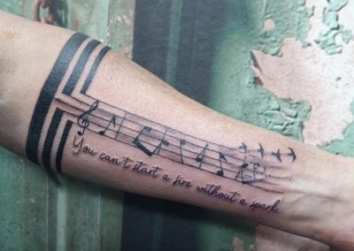 Music tattoo